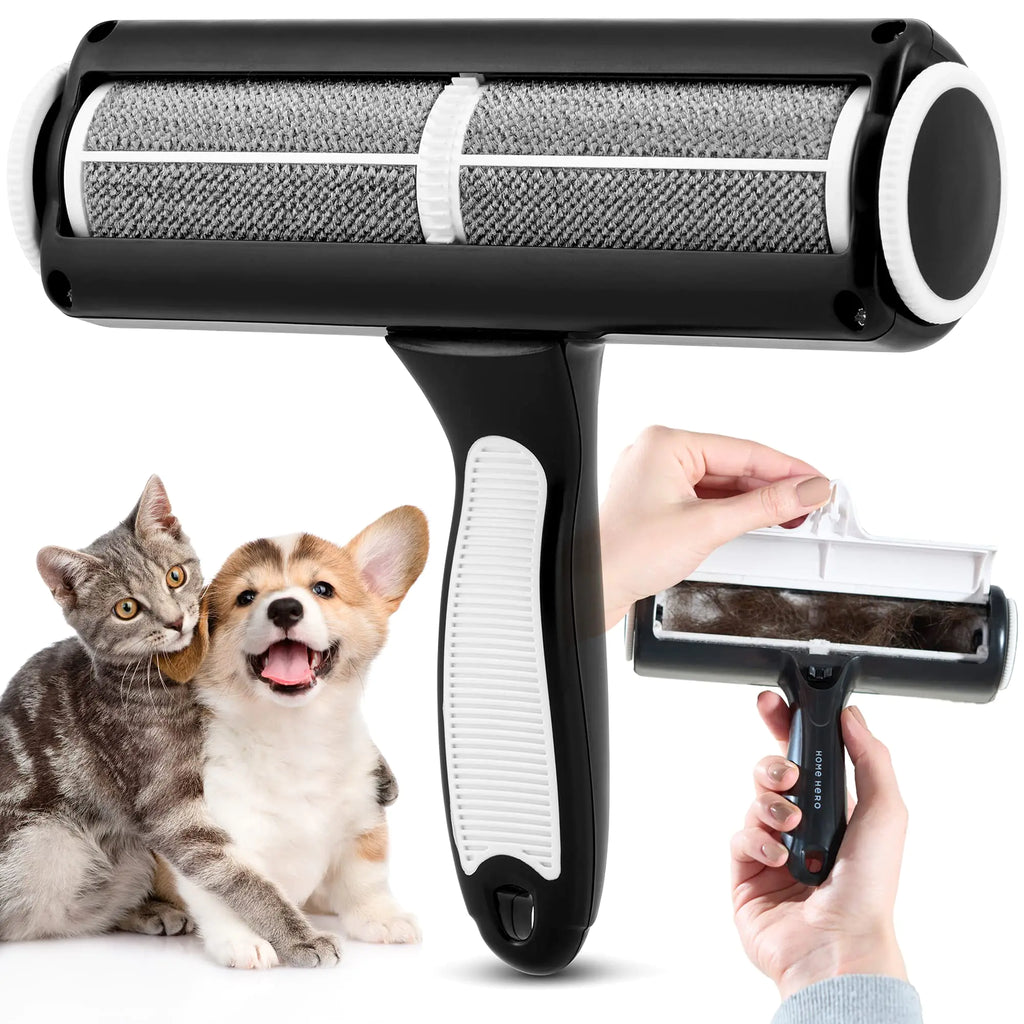 Reusable Pet Hair Remover for couch, car, and clothes — essential lint roller for dog & cat hair
